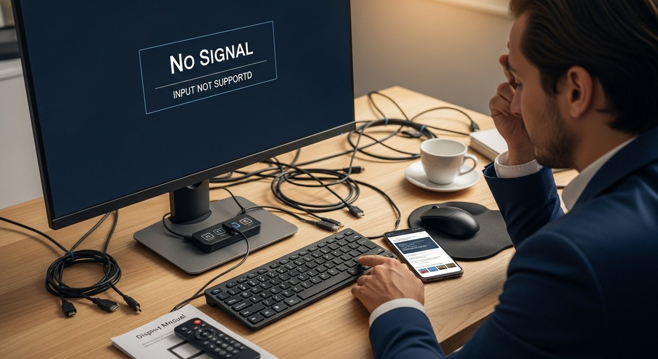 모니터 입력 소스 설정 잘못됐을 때 증상 7가지, 즉시 해결법