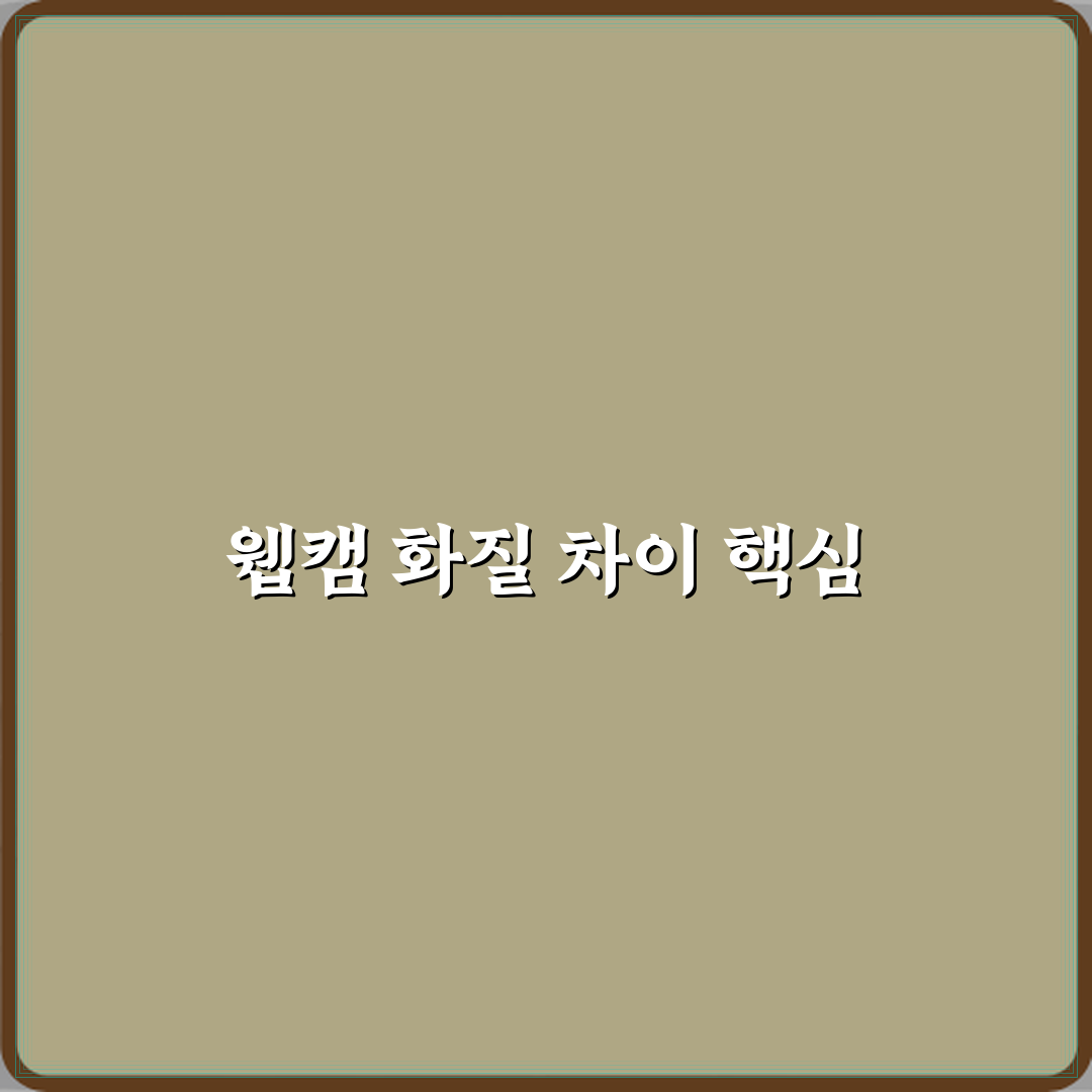 웹캠 해상도와 프레임 차이 화질 영향 꿀팁 공유할게요
